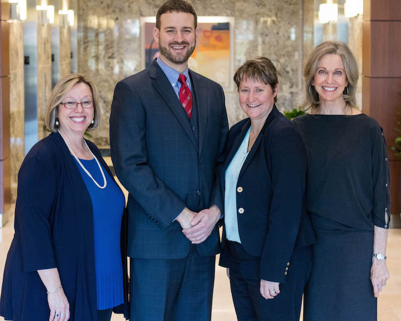 In photo from left to right: Dede Potticary, Neil Bailey, Molly Grimm and Susan Hangrave. Photo courtesy of Ameriprise Financial.