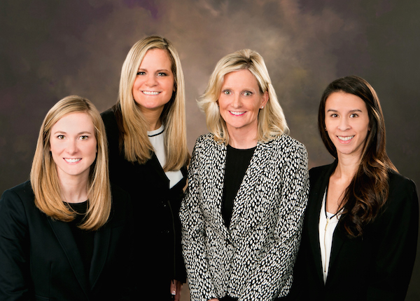 Photo courtesy of Wells Fargo Advisors. From left to right: Anna Berger, Karen Shane, Susan Brown, and Kelly Reddick